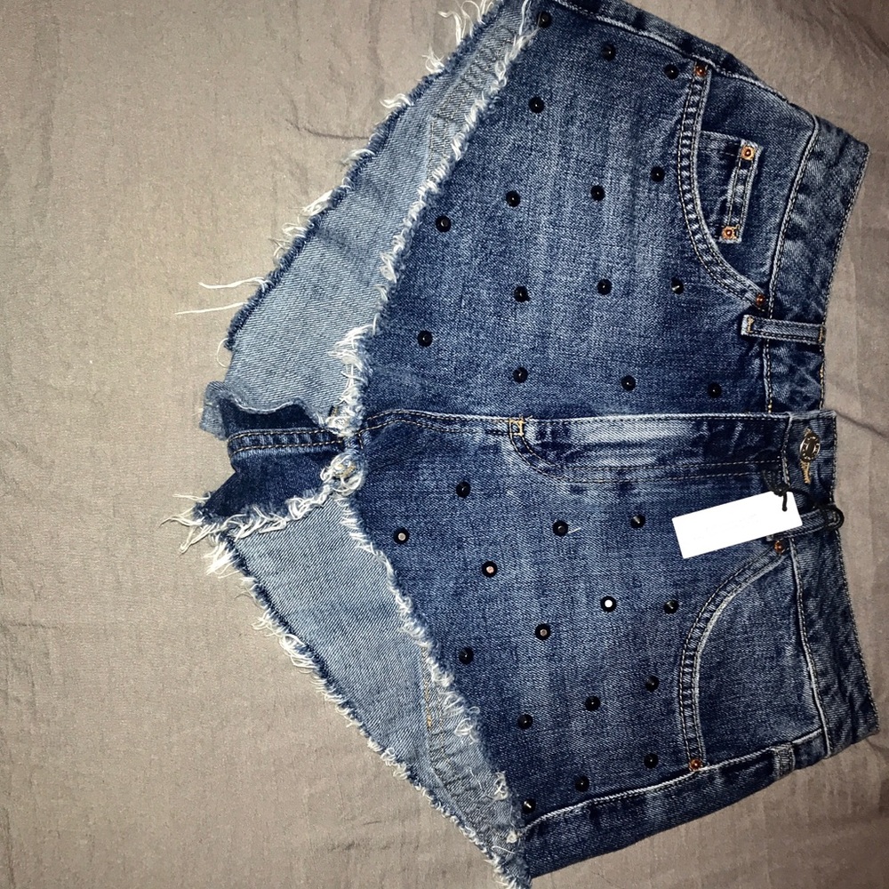 Topshop Kiri studded shorts